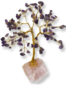 עץ אבני קריסטל אמטיסט