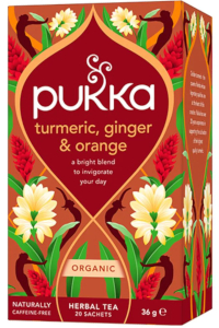 חליטת תה כורכום, ג׳ינג׳ר ותפוזים | פוקה