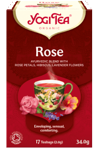 תה אורגני עלי ורדים, היביסקוס ולבנדר | יוגי תה